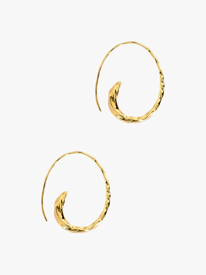 Large flow polished asymmetric hoops