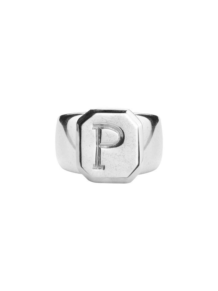 Name it letter signet ring