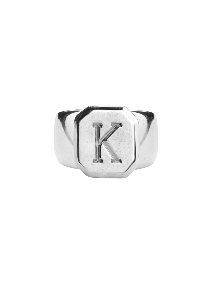 Name it letter signet ring