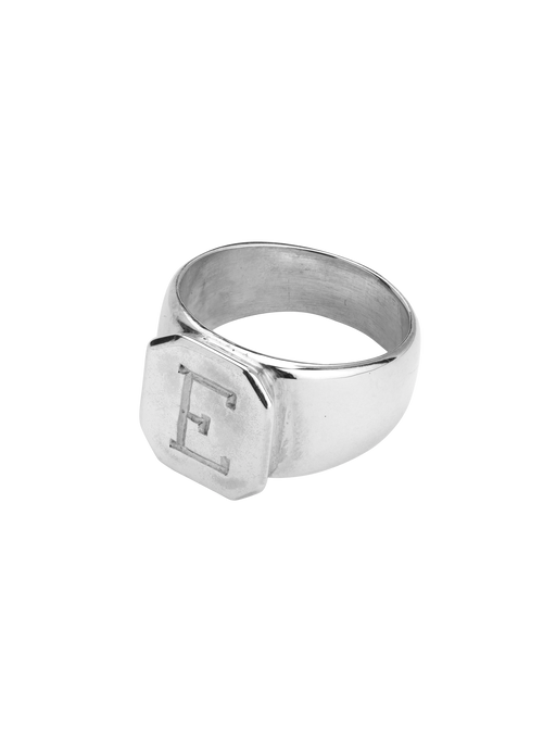 Name it letter signet ring photo