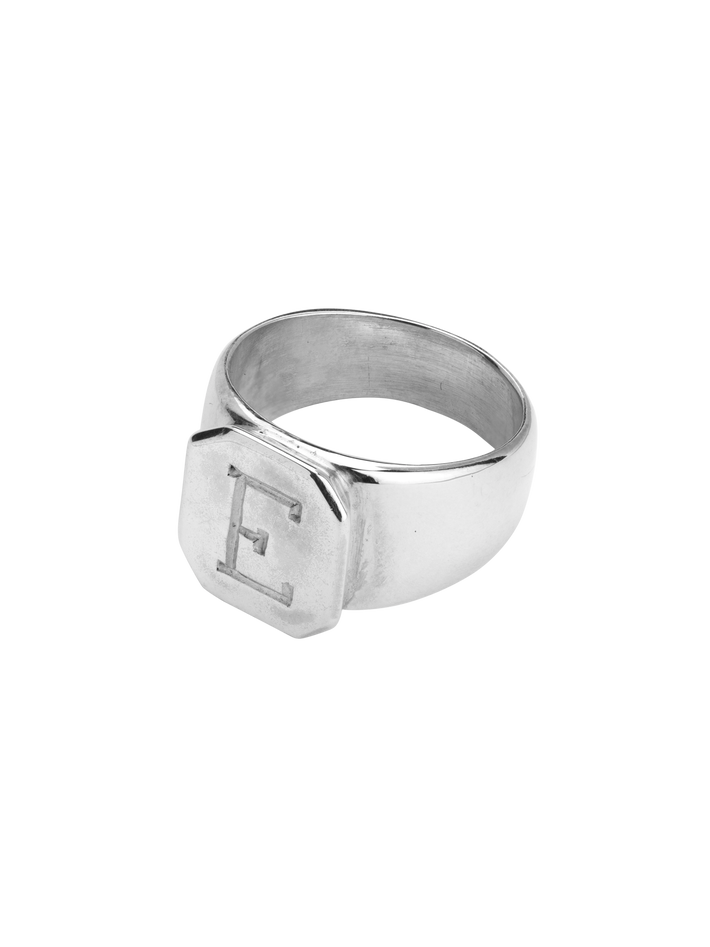 Name it letter signet ring