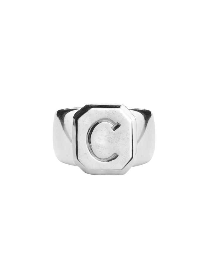 Name it letter signet ring