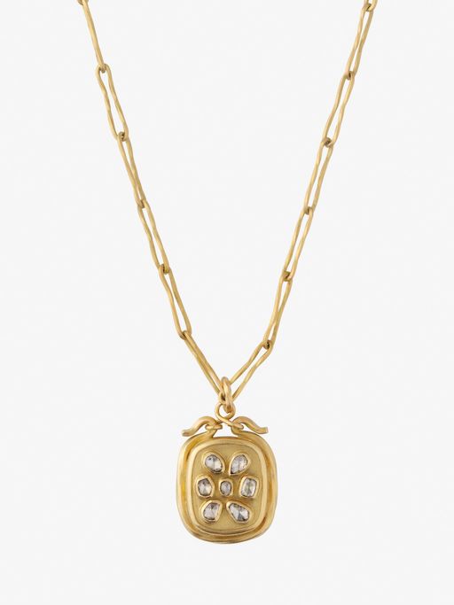 Giraf pendant with diamonds photo
