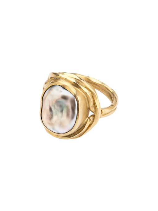 Flow signature pearl ring photo