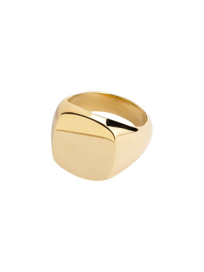 Square face signet ring