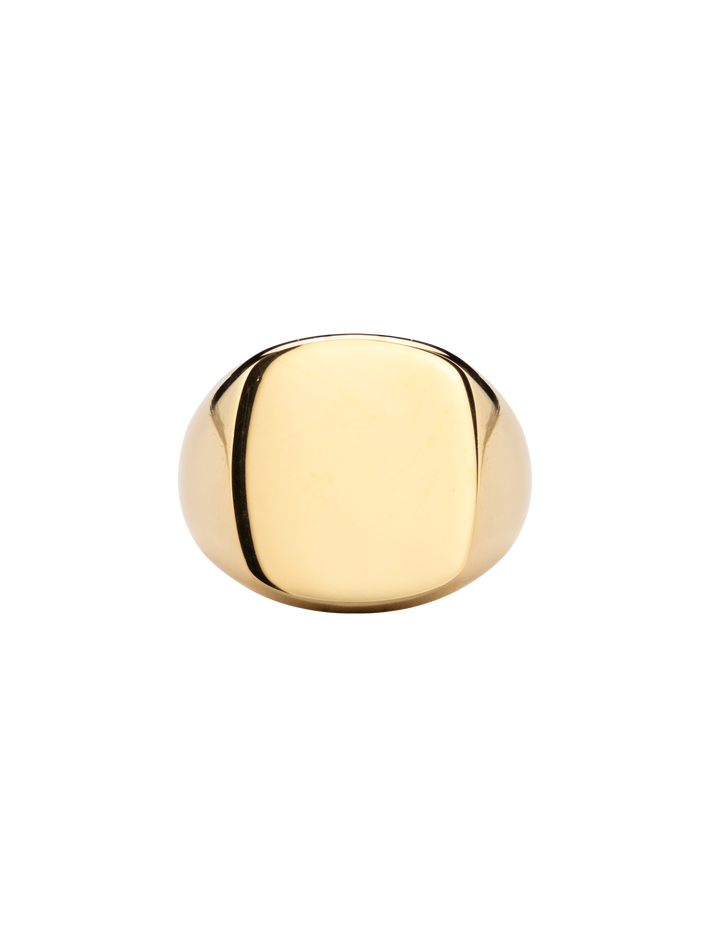 Square face signet ring