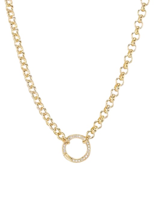 Pave Clasp 4.0 Rolo Chain photo