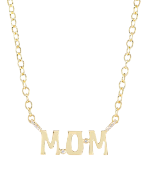 Nameplate Necklace Mom photo