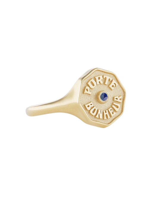 Porte Bonheur Signet Blue Sapphire photo