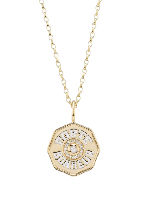 Mini Diamond Halo Porte Bonheur Pearl photo