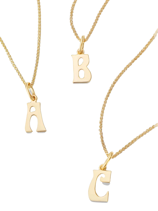 Letter charm necklace photo