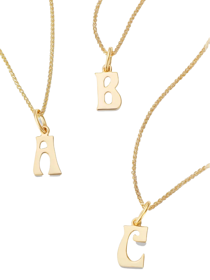 Letter Charm Necklace