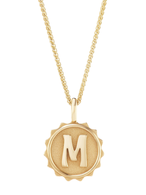 Alphabet Coin Necklace photo