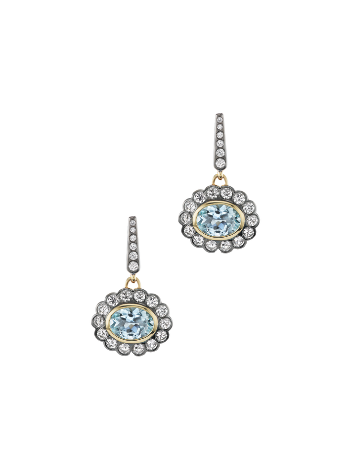 Alexandra aquamarine earrings