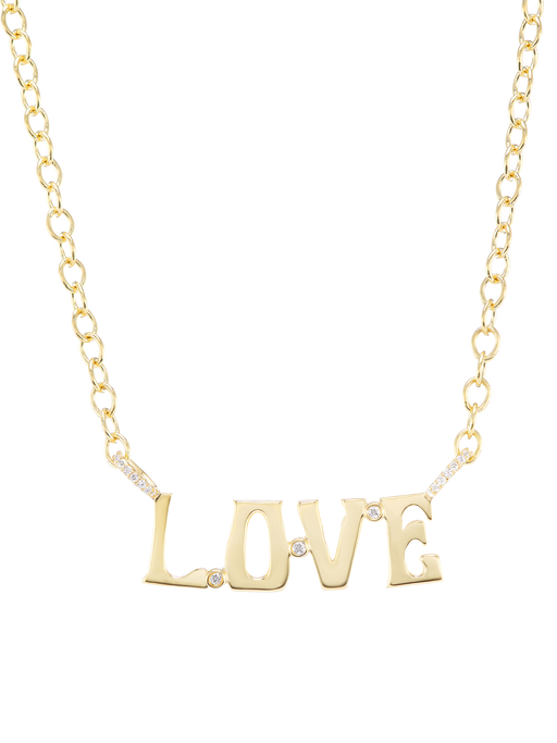 Nameplate necklace 'LOVE' photo