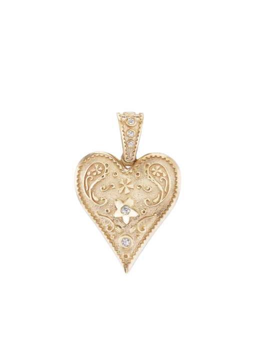 Medium Southwestern Heart Charm photo