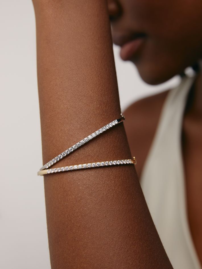 Leonis bangle - white gold