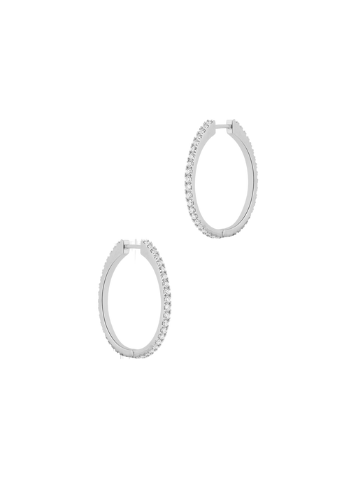 Continuous hoops- white gold photo