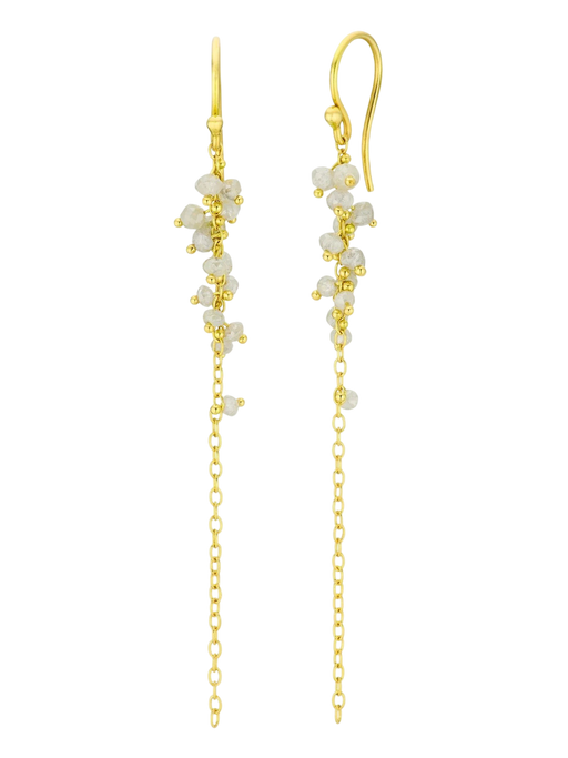 Caviar Earrings Light Grey Diamonds photo