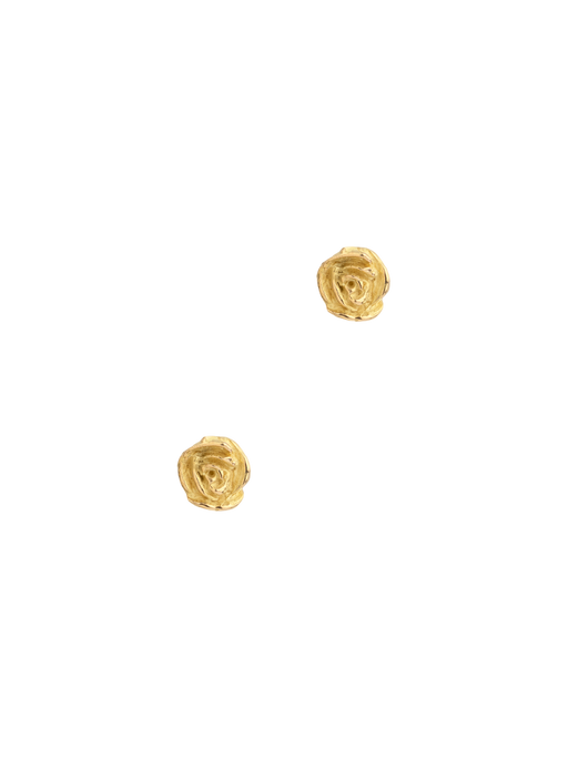 Peony gold studs photo