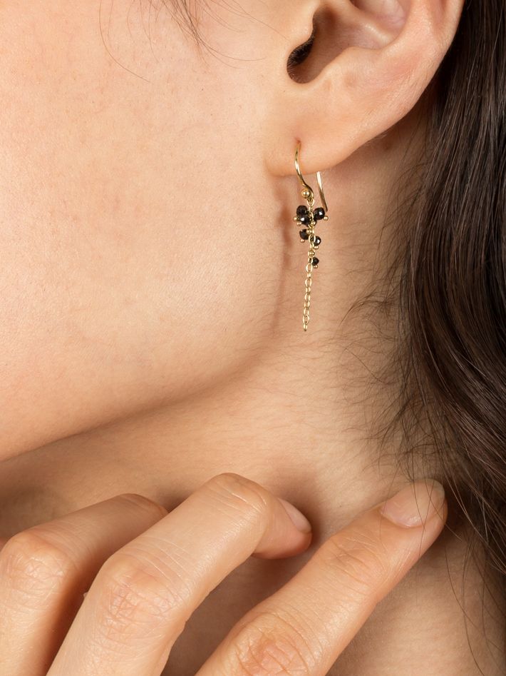 Eton black diamond earrings