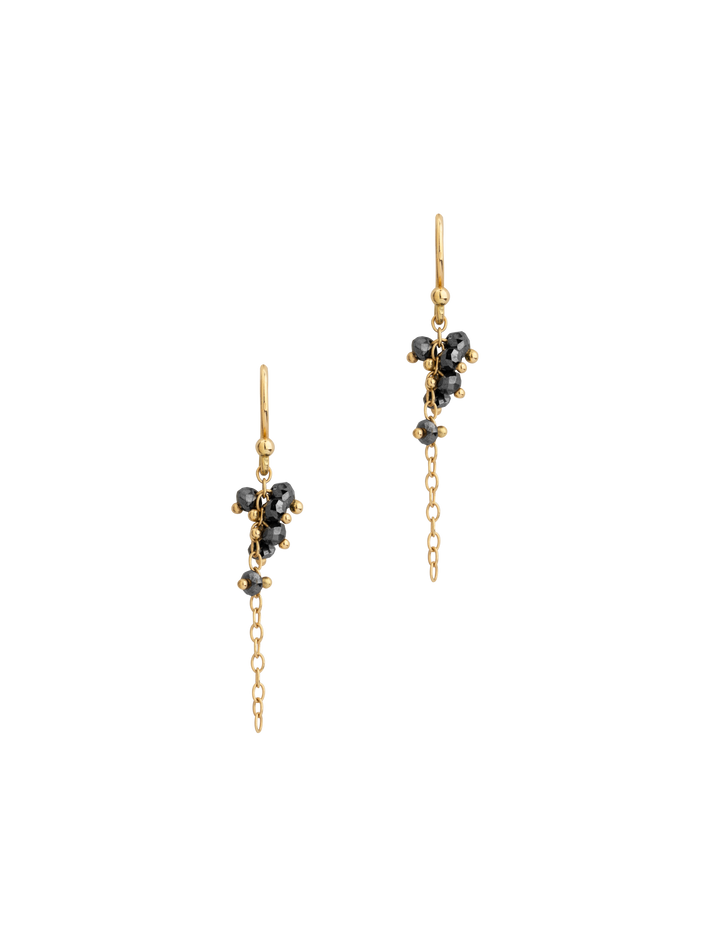 Eton black diamond earrings