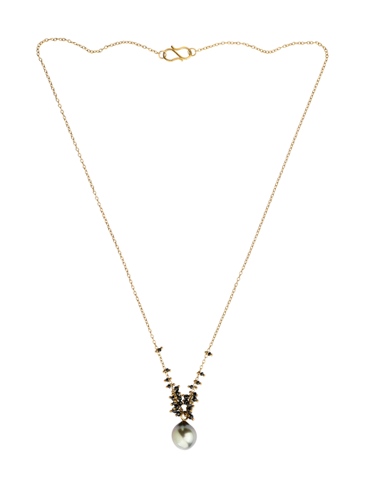 Provence necklace with black diamonds photo