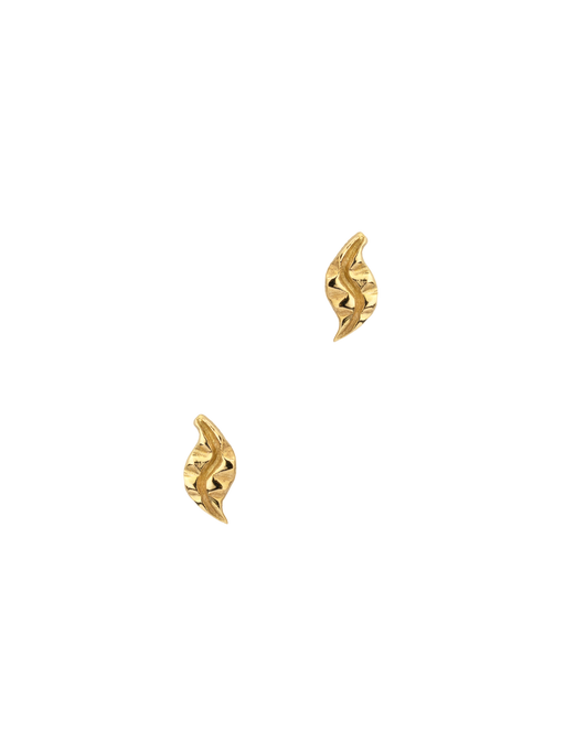 Gold leaf studs photo