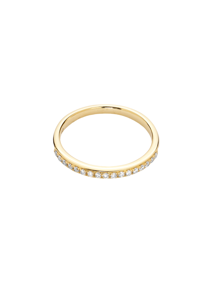 Half diamond eternity band