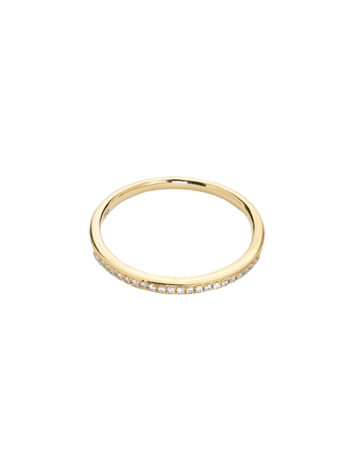 Thin half diamond eternity band photo