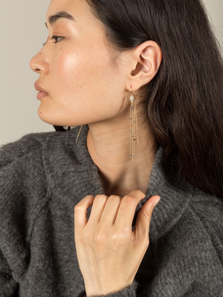 Armania grey diamond earrings