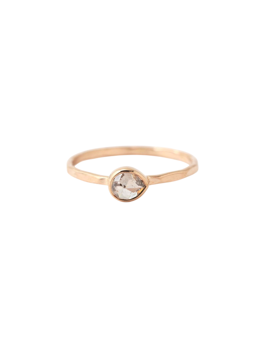 East-West Pear-Cut Diamond Ring photo