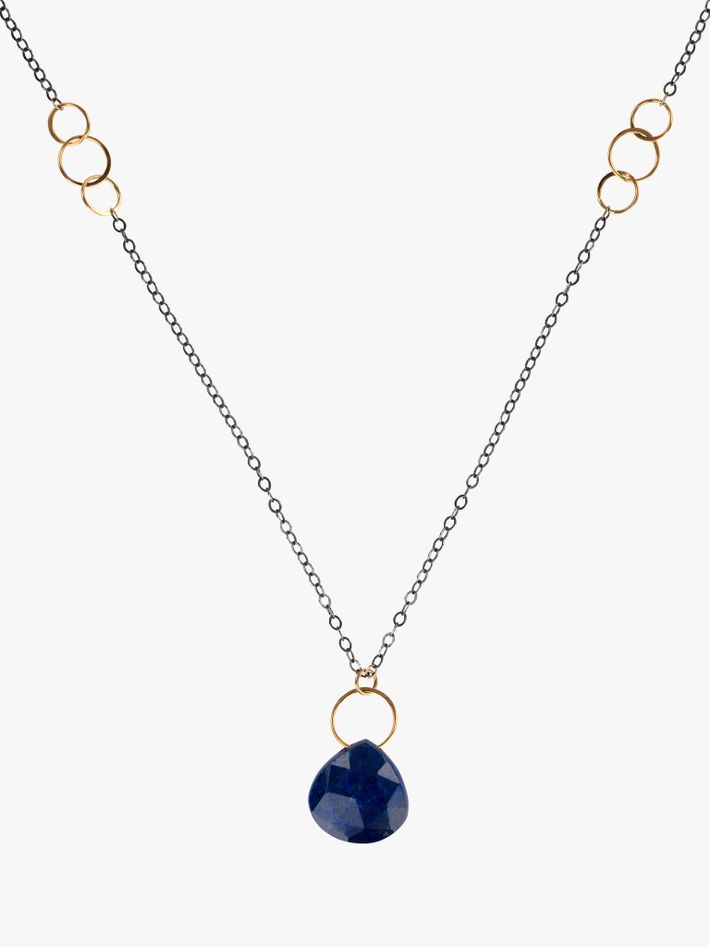 Lapis drop necklace