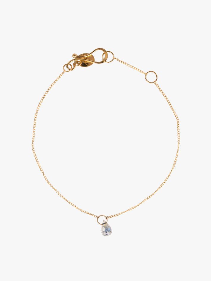 Labradorite drop chain bracelet