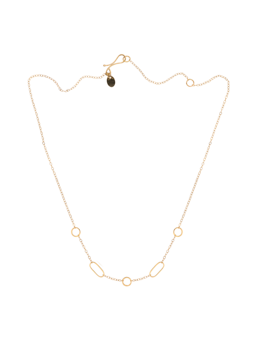 Multi shape chain necklace photo