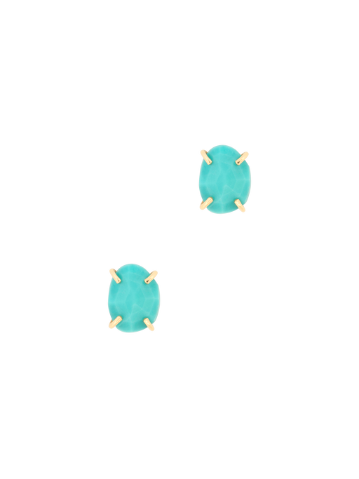 Turquoise stud earrings photo
