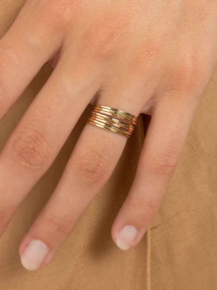 Set of 8 stacking rings by Melissa Joy Manning | Finematter