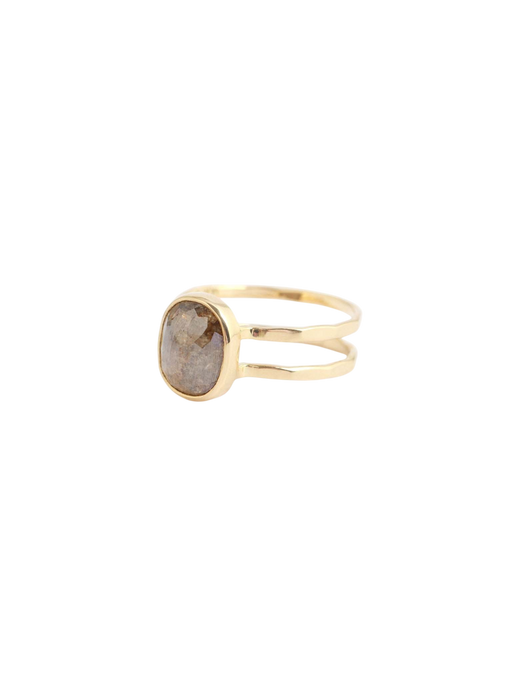 Double Band Brown Diamond Ring photo