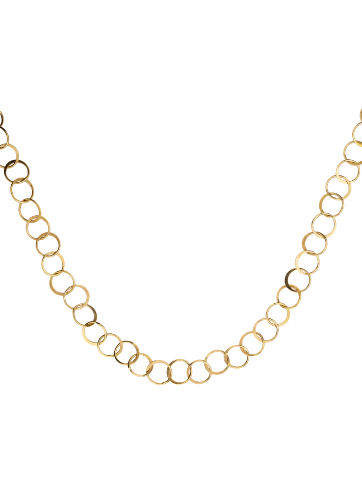 Mini circles handmade chain necklace