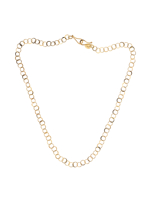 Mini circles handmade chain necklace photo