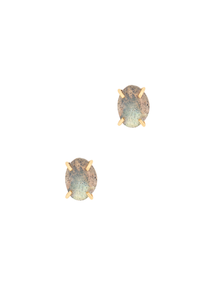Labradorite stud earrings