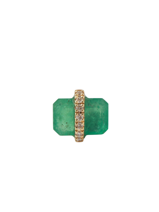 Diamond Wrapped Baguette Stud photo