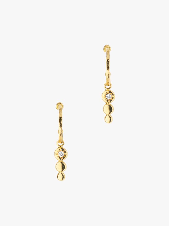 Olympe diamond stud earrings by Monsieur Paris