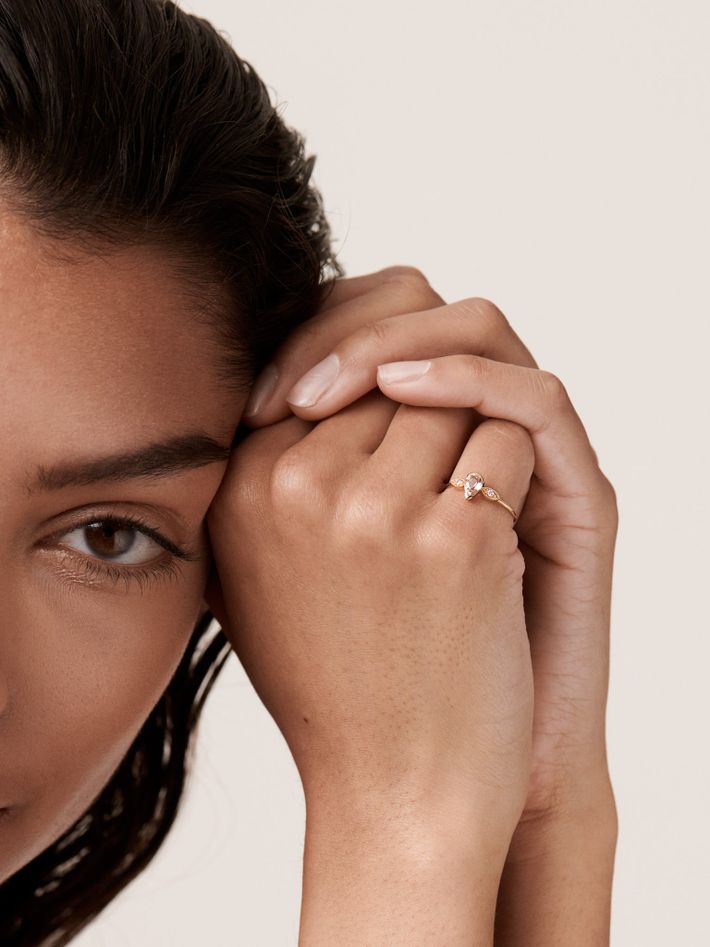 Mademoiselle morganite ring