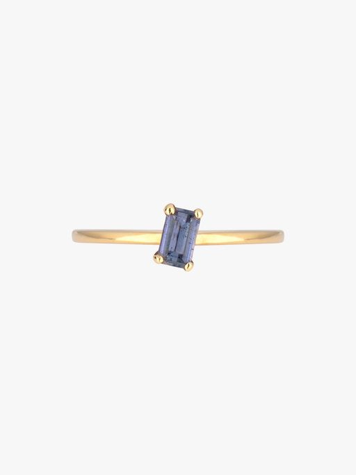 Ewandé baguette iolite ring photo