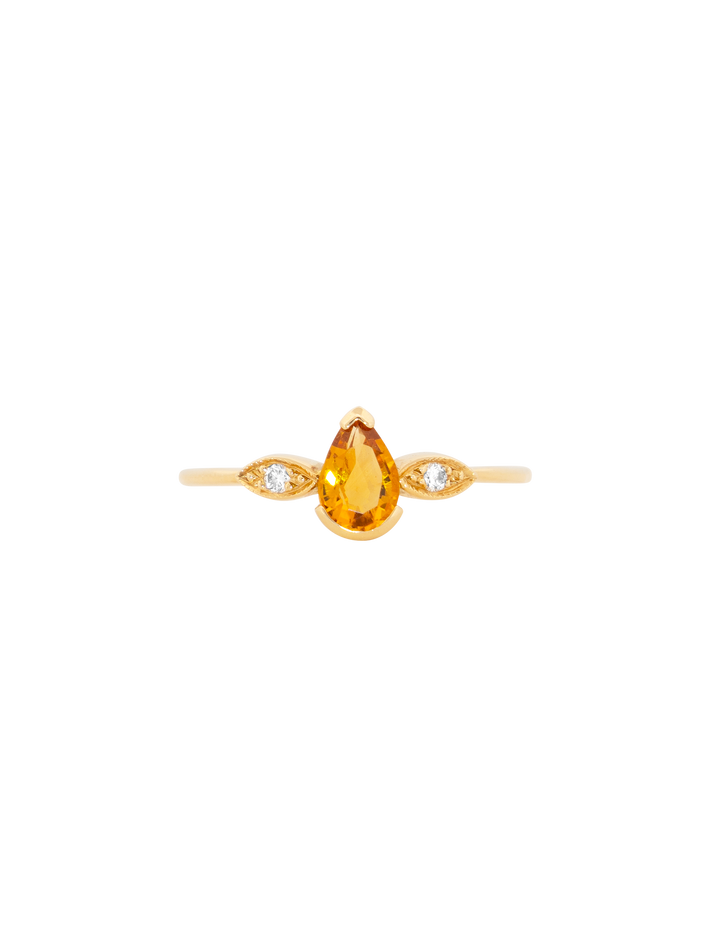 Mademoiselle citrine ring