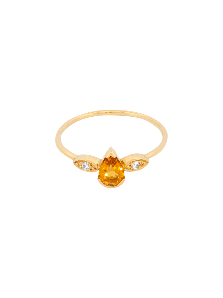 Mademoiselle citrine ring