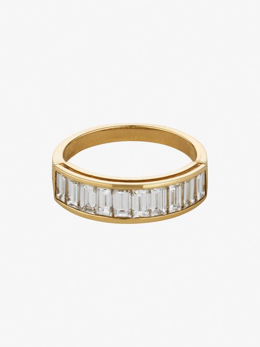 Arcade baguette diamond ring photo