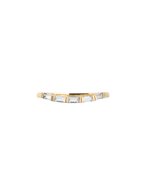 Diamond baguette bow band photo