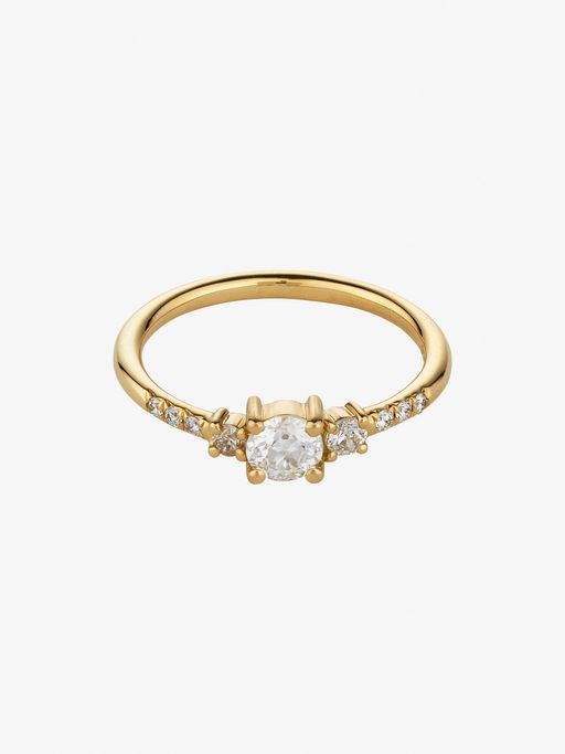 White diamond patira ring photo